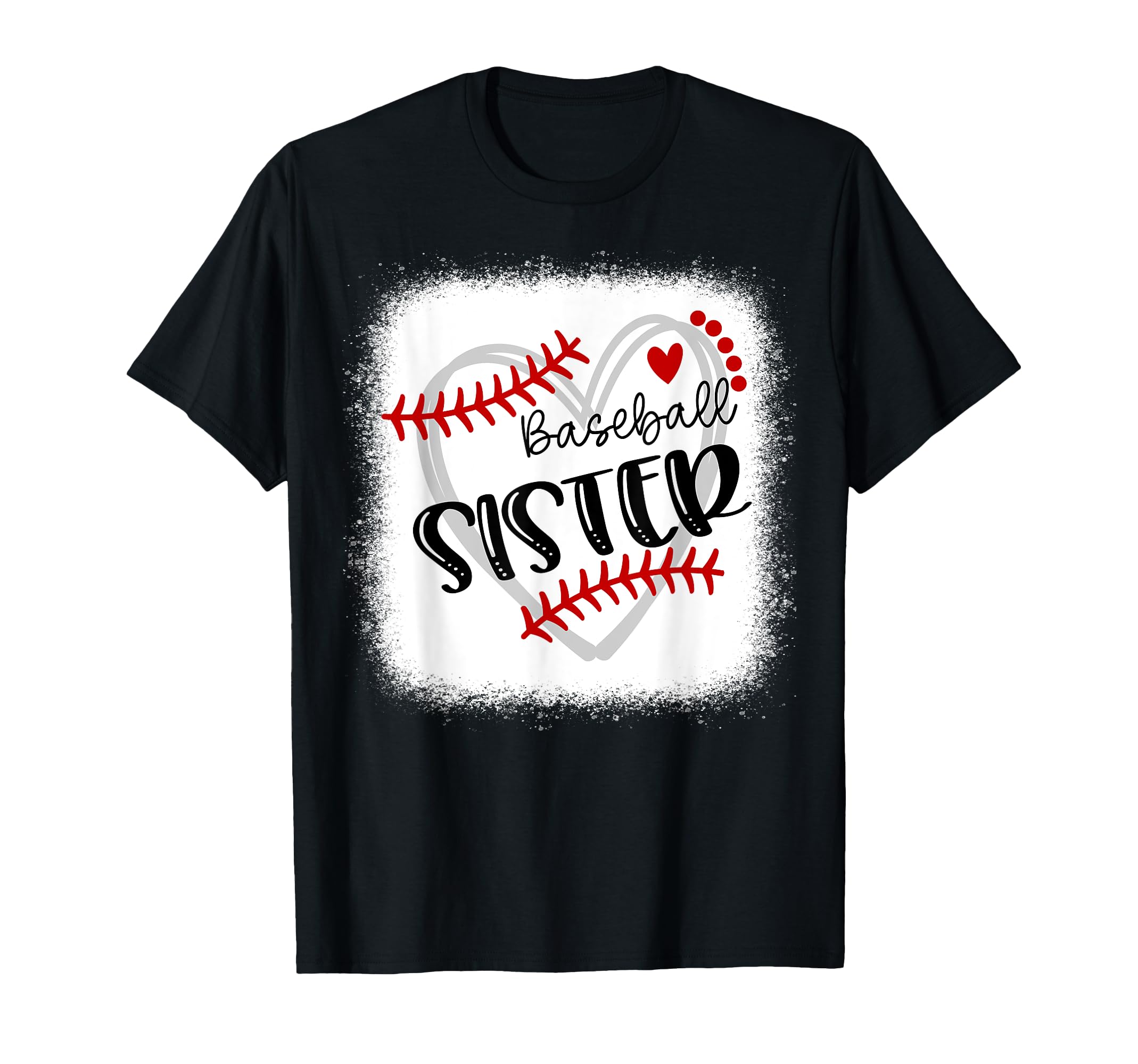 Personalized Baseball Heart Sister T-Shirt - Fun Novelty Design Unisex - T-Shirt, Sweatshirt, Hoodie