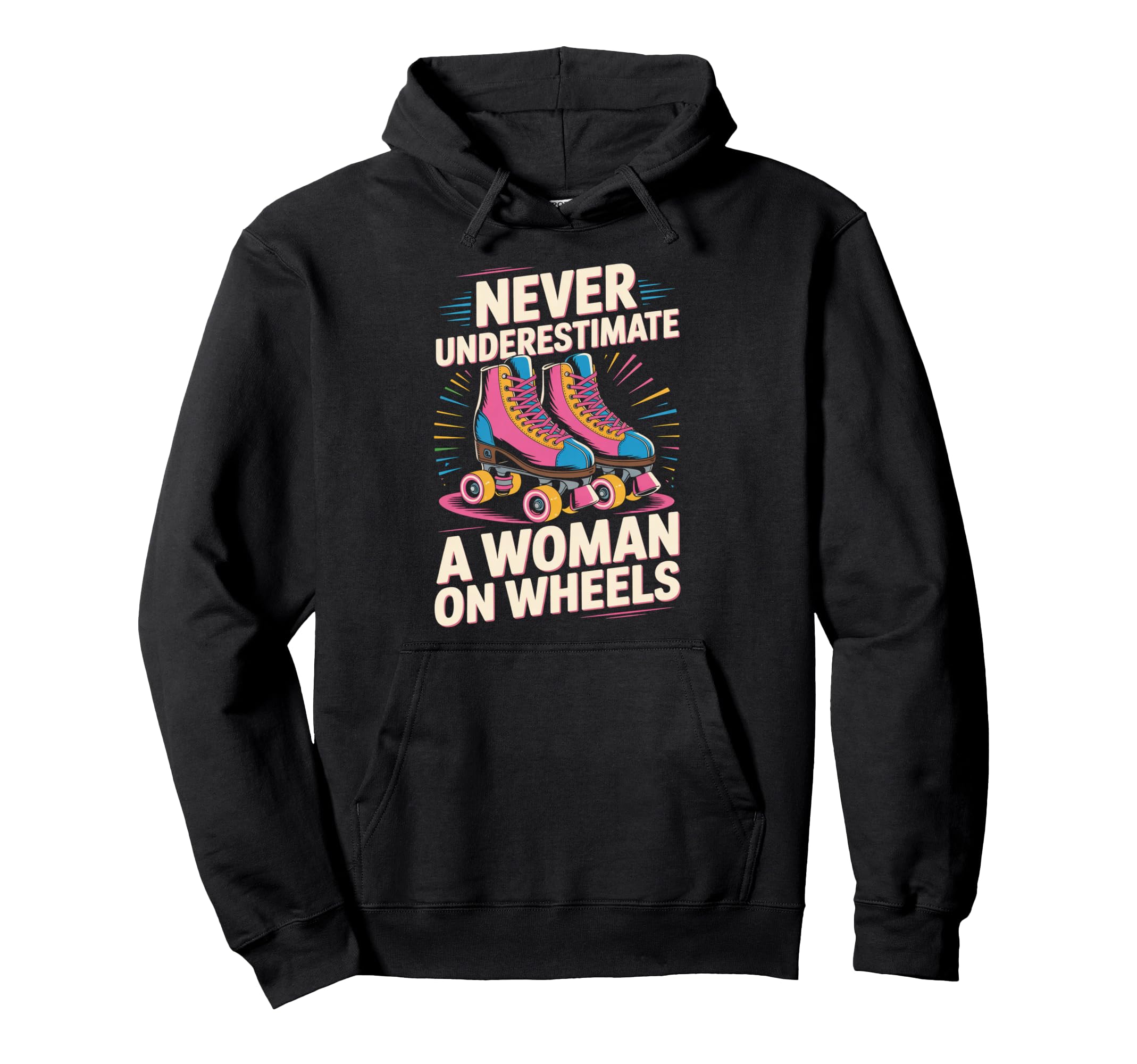 Wheels Roller Skate Roller Skating Roller Hoodie - Graphic Print Men Women - T-Shirt, Sweatshirt, Hoodie