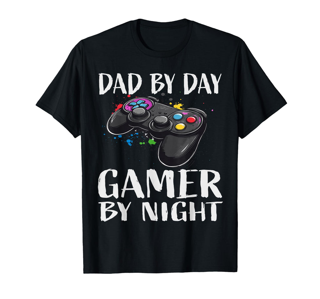 Dad Day Gamer Night Gamer Dad T-Shirt - Casual Everyday Wear for Adults - T-Shirt, Sweatshirt, Hoodie