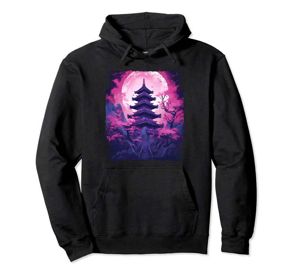Aesthetic Cherry Blossom Sakura Vaporwave Hoodie - Minimalist Print Unisex - T-Shirt, Sweatshirt, Hoodie