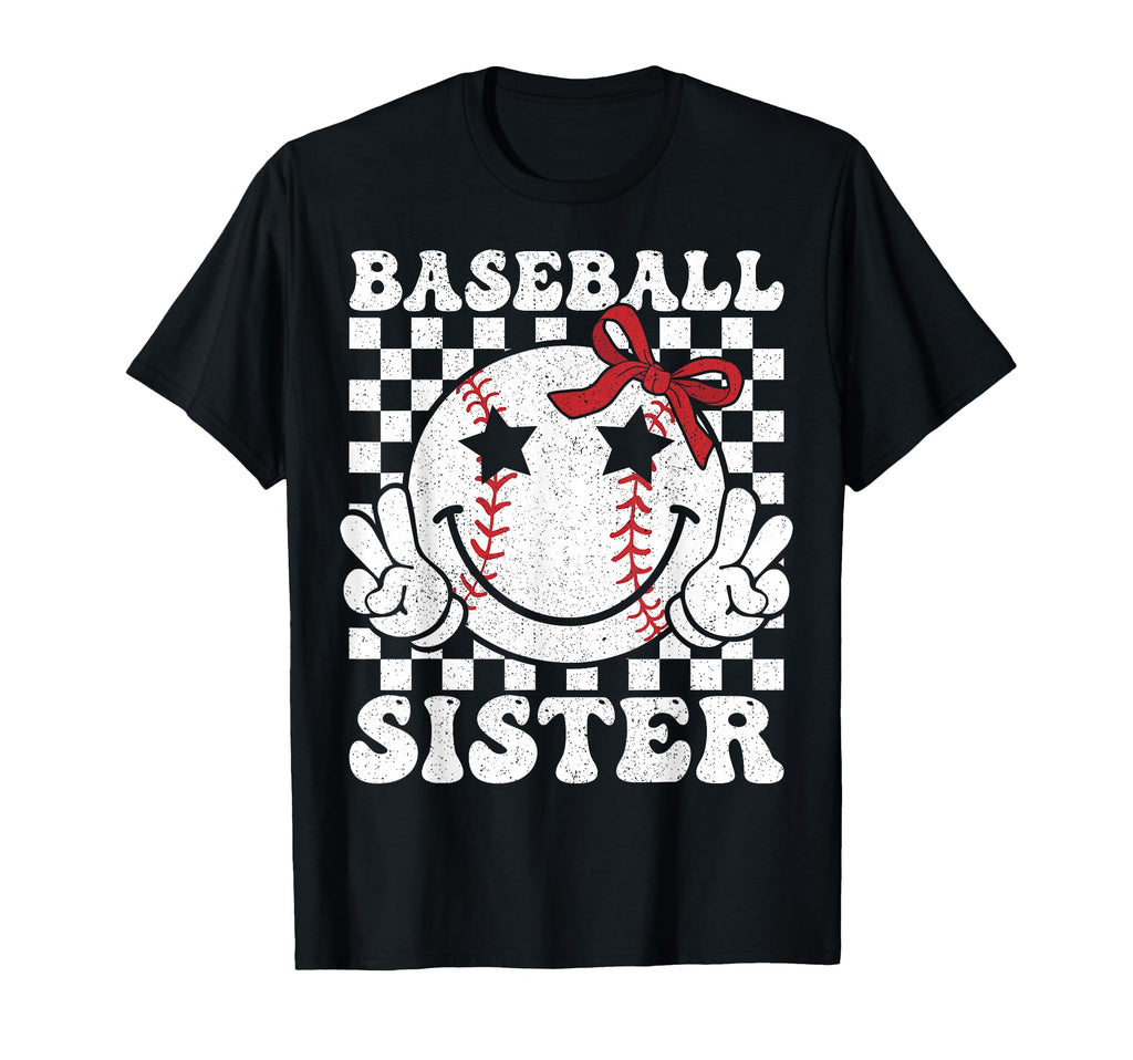 Baseball Sister Coquette Bow Sport T-Shirt - Aesthetic Graphic for Adults - T-Shirt, Sweatshirt, Hoodie