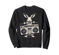 Hip Hop Easter Bunny Boombox Sweatshirt - Streetwear Style Men Women - T-Shirt, Sweatshirt, Hoodie