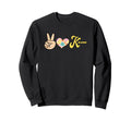 Leopard Peace Heart Karma Boho Sweatshirt - Minimalist Print for Adults - T-Shirt, Sweatshirt, Hoodie