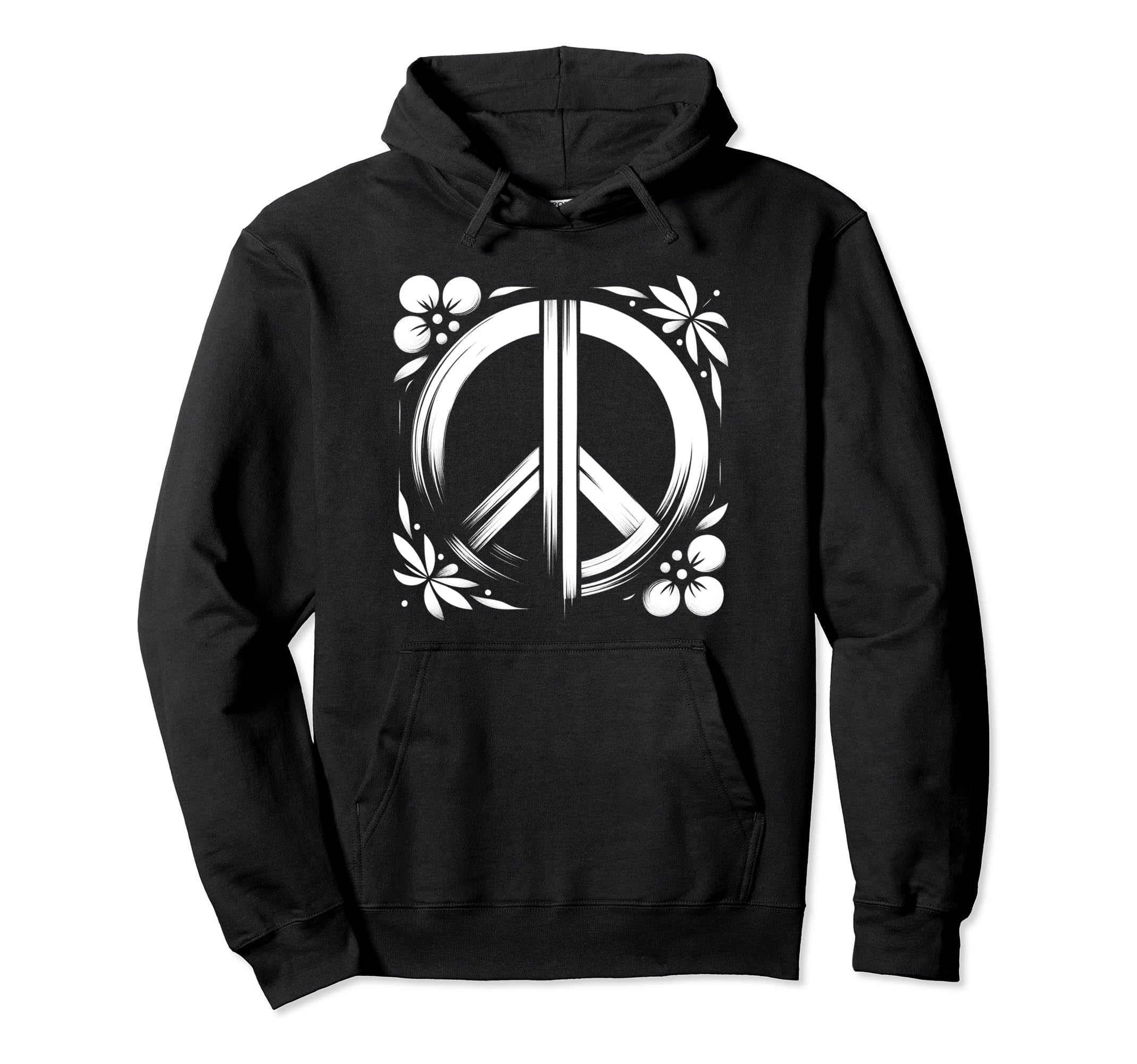 60S 70S Peace Love And Groovy Flower Hoodie - Fun Novelty Design Unisex - T-Shirt, Sweatshirt, Hoodie