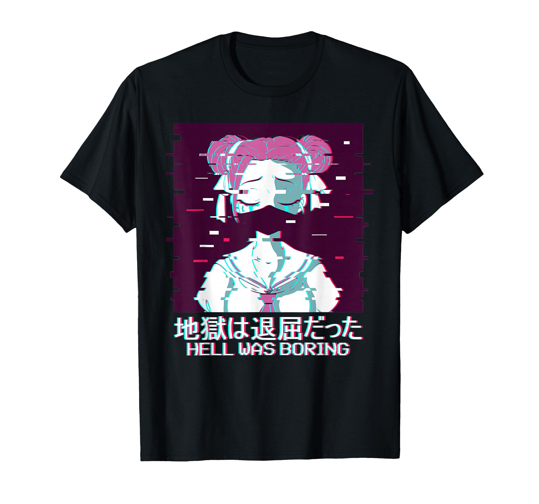 Hell Was Boring Geisha Anime Japan T-Shirt - Trendy Graphic Unisex - T-Shirt, Sweatshirt, Hoodie