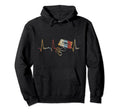Heartbeat Cassette Tape Hoodie - Novelty Apparel for Adults - T-Shirt, Sweatshirt, Hoodie
