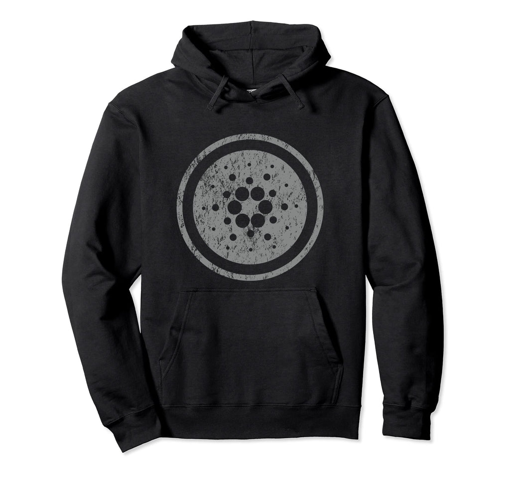 Cardano Ada Distressed Crypto Hoodie - Minimalist Print for Adults - T-Shirt, Sweatshirt, Hoodie