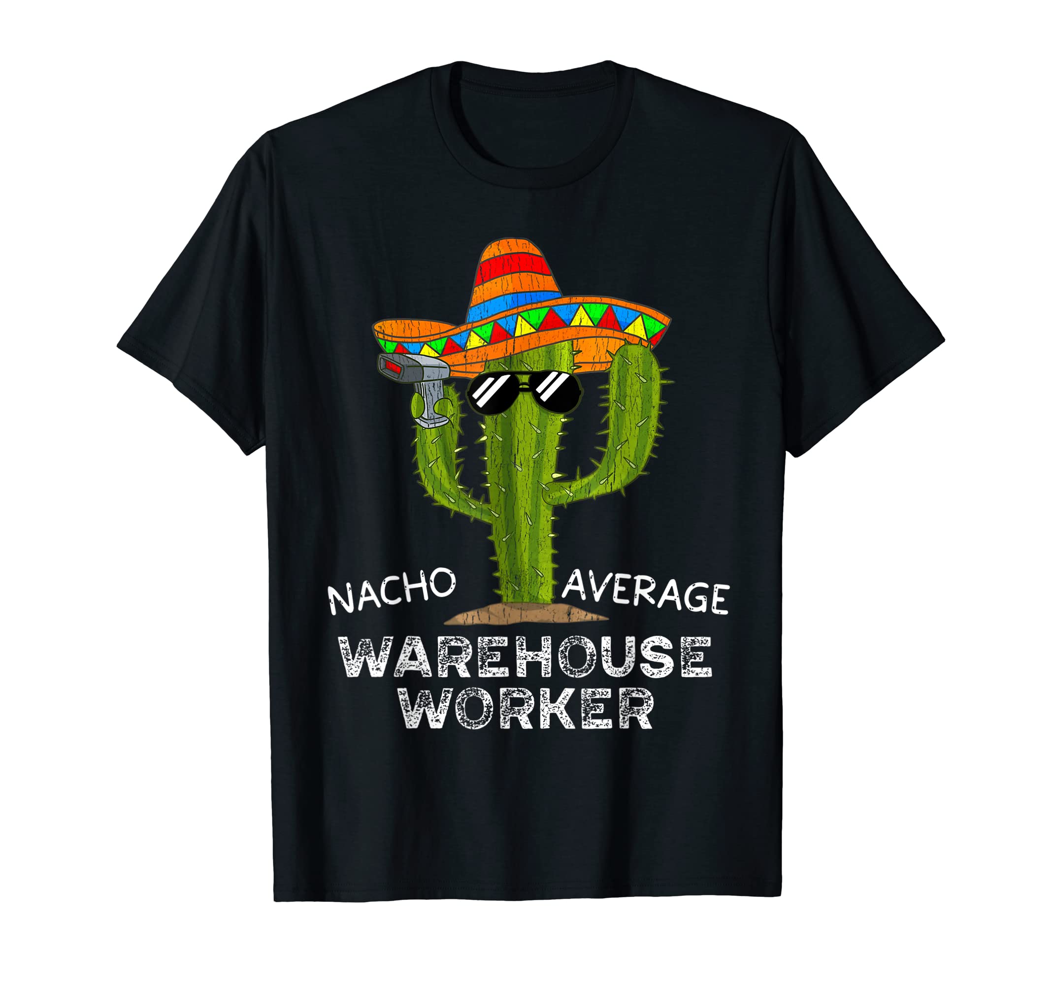 Distressed Funny Warehouse Worker T-Shirt - Minimalist Print for Adults - T-Shirt, Sweatshirt, Hoodie