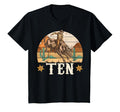 Bull Riding 10Th Birthday 10 Years Old T-Shirt - Graphic Print Unisex - T-Shirt, Sweatshirt, Hoodie