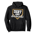 Dirt And Diamonds Baseball Lover Hoodie - Minimalist Print for Adults - T-Shirt, Sweatshirt, Hoodie