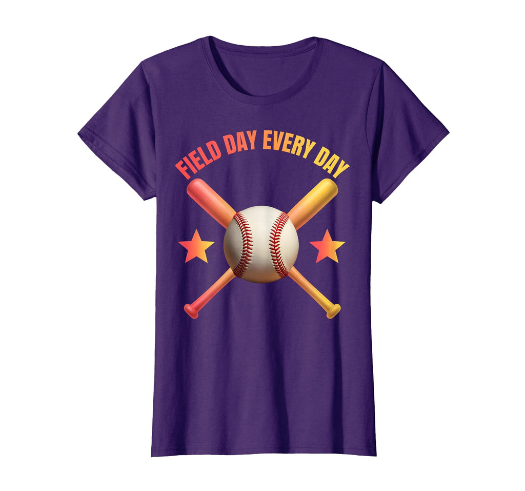 Field Day Every Day Baseball Mom T-Shirt - Custom Art Print Unisex - T-Shirt, Sweatshirt, Hoodie