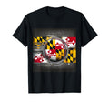 Maryland Baseball Player State Flag T-Shirt - Minimalist Print for Adults - T-Shirt, Sweatshirt, Hoodie
