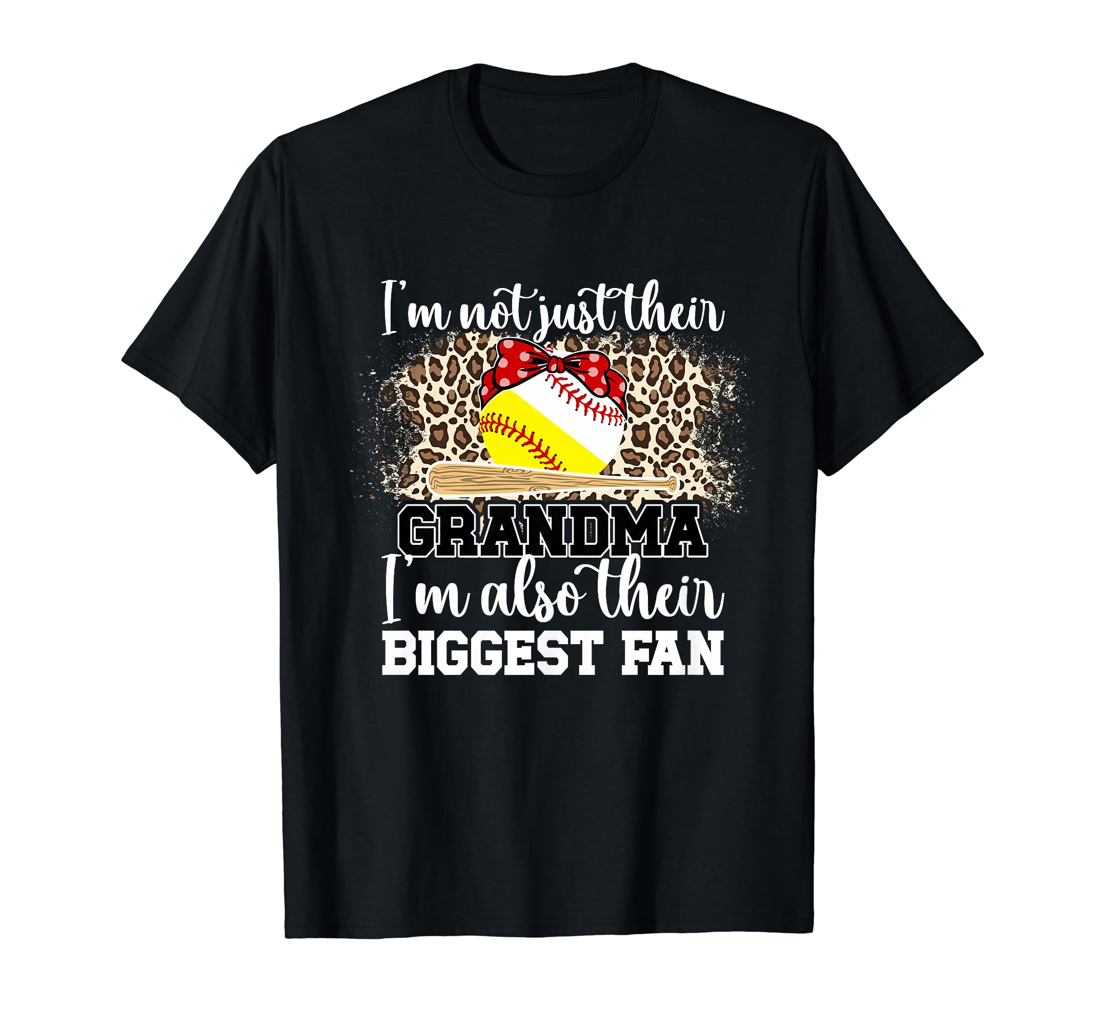 Their Biggest Fan Softball Baseball T-Shirt - Graphic Print Men Women - T-Shirt, Sweatshirt, Hoodie