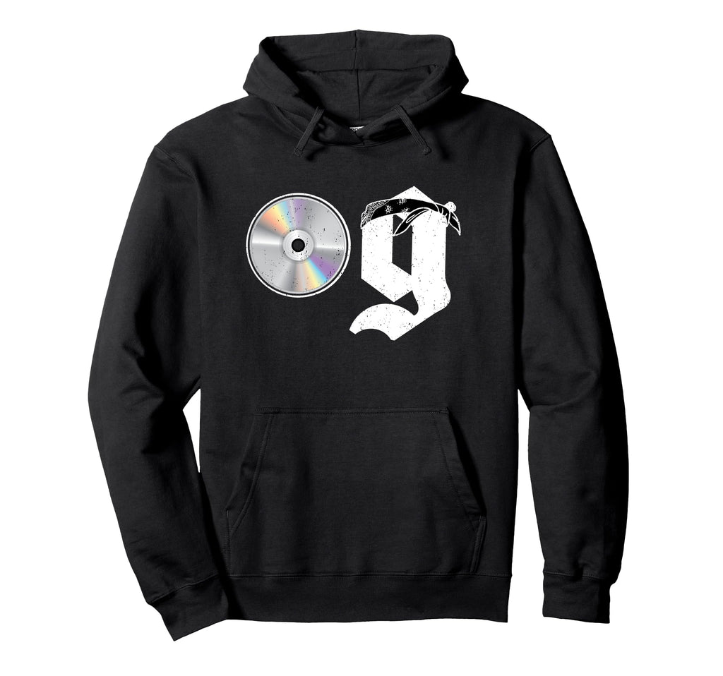 Old School Dad Og Hip Hop Head Cd Hoodie - Trendy Graphic for Adults - T-Shirt, Sweatshirt, Hoodie