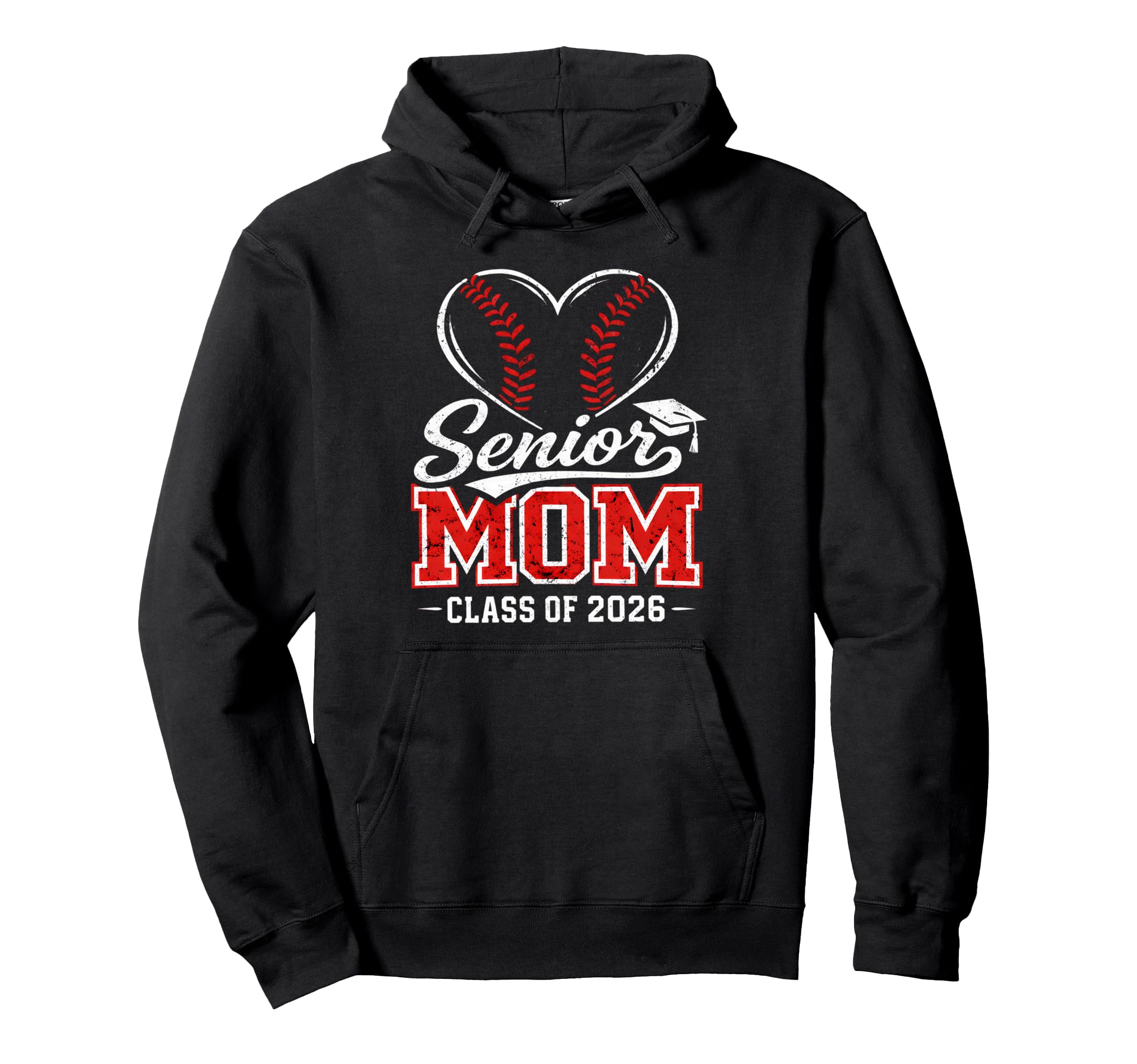 Senior Mom 2026 Final Inning Baseball Hoodie - Graphic Print for Adults - T-Shirt, Sweatshirt, Hoodie
