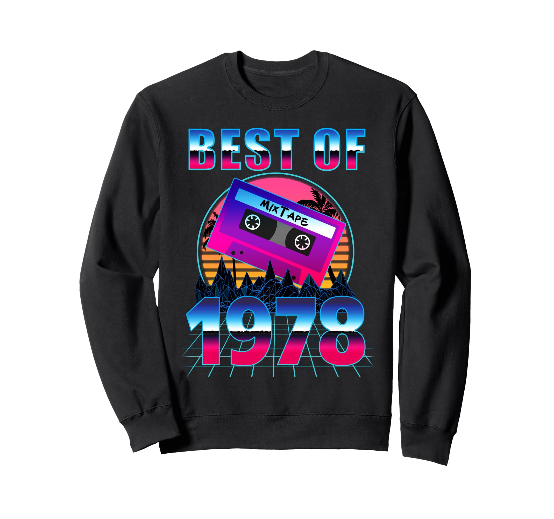 Best 1978 47 Years Old Cassette Sweatshirt - Streetwear Style for Adults - T-Shirt, Sweatshirt, Hoodie