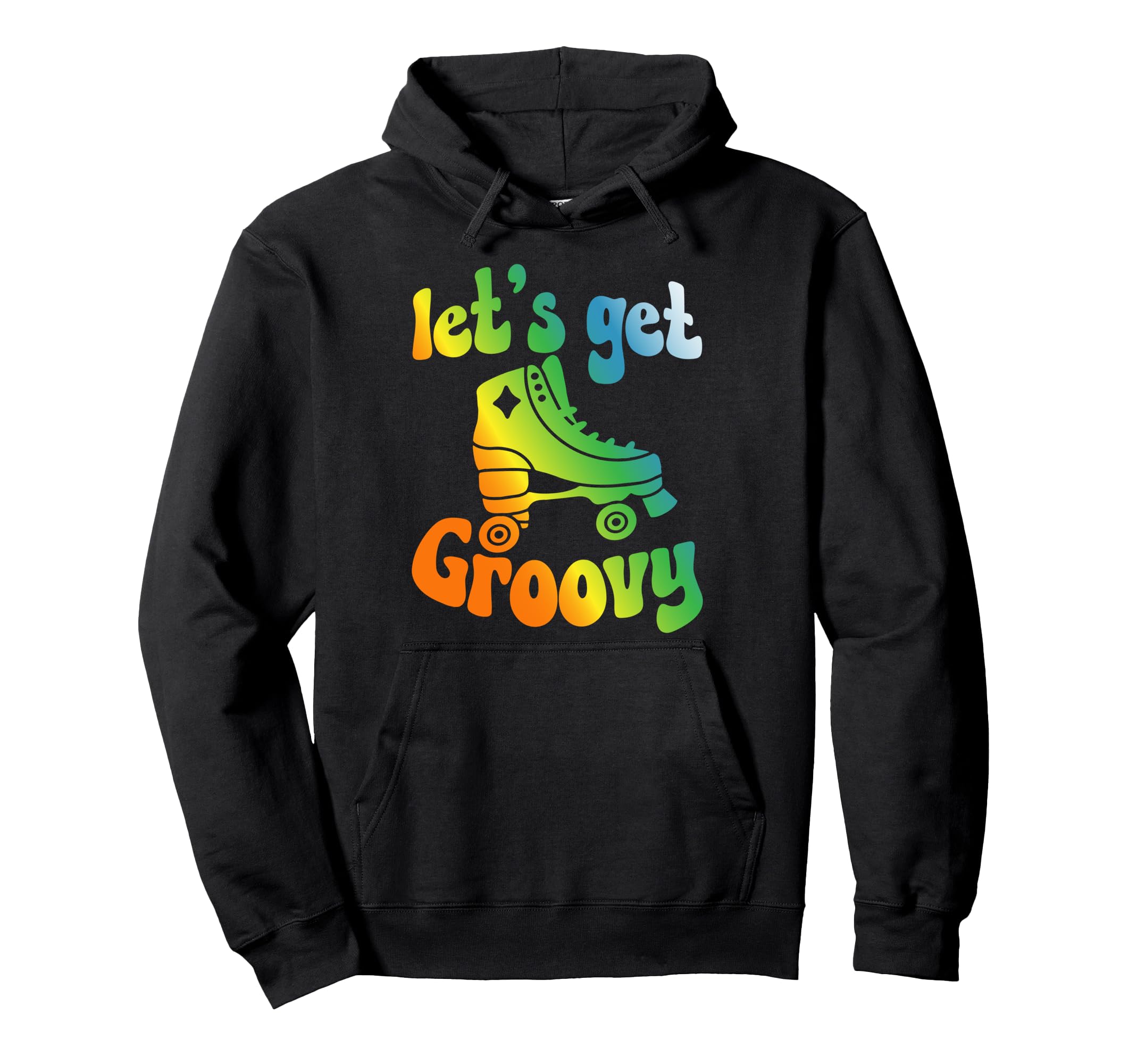 Roller Skating Skate 1970S Hoodie - Fun Novelty Design for Adults - T-Shirt, Sweatshirt, Hoodie