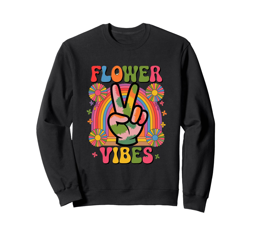 Groovy Flower Vibes Grooooovy Party Sweatshirt - Streetwear Style Men Women - T-Shirt, Sweatshirt, Hoodie