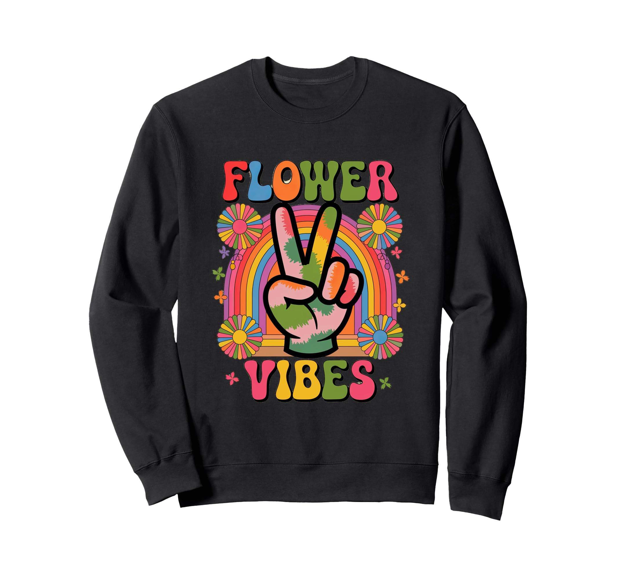Groovy Flower Vibes Grooooovy Party Sweatshirt - Streetwear Style Men Women - T-Shirt, Sweatshirt, Hoodie