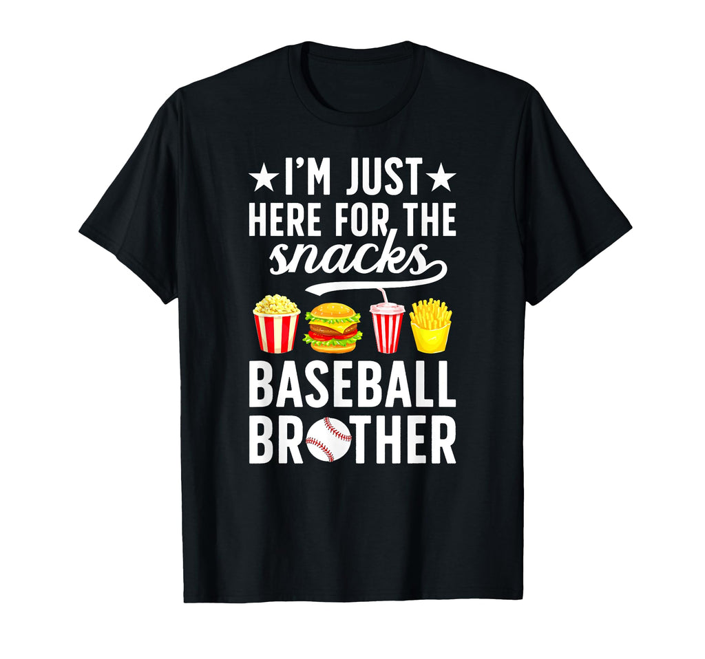 Here Snacks Baseball Brother T-Shirt - Aesthetic Graphic for Adults - T-Shirt, Sweatshirt, Hoodie