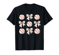 Baseball Sister Mom Coquette Bow T-Shirt - Aesthetic Graphic Men Women - T-Shirt, Sweatshirt, Hoodie