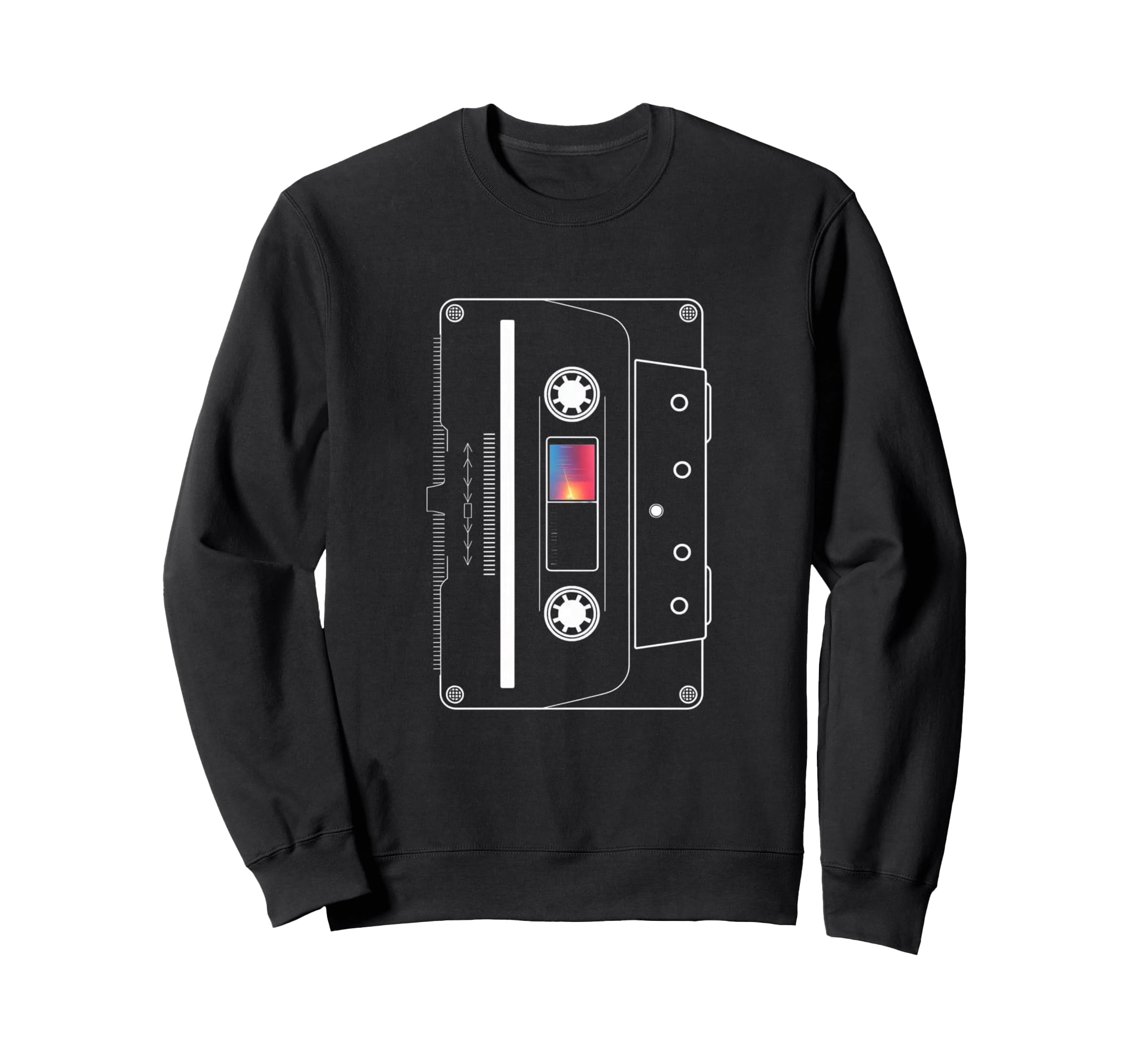 Colorful Spectrum Old School Sweatshirt - Graphic Print for Adults - T-Shirt, Sweatshirt, Hoodie