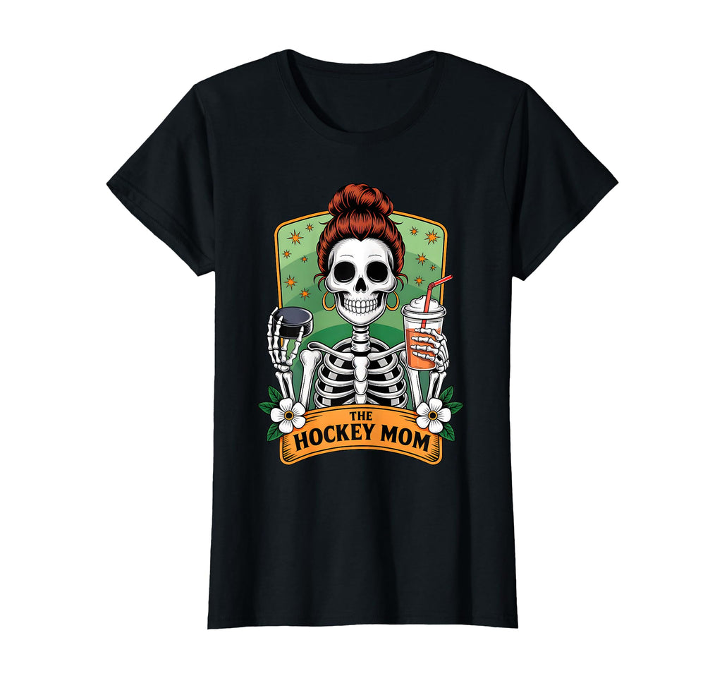 Hockey Mom Tarot Card Skeleton Game T-Shirt - Aesthetic Graphic for Adults - T-Shirt, Sweatshirt, Hoodie