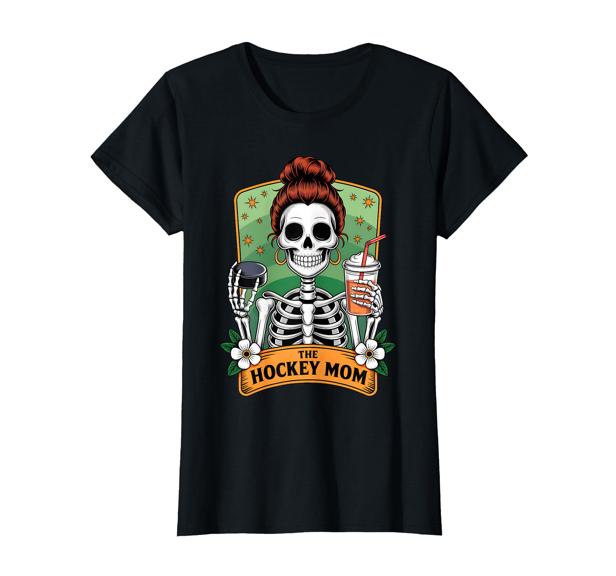 Hockey Mom Tarot Card Skeleton Game T-Shirt - Aesthetic Graphic for Adults - T-Shirt, Sweatshirt, Hoodie
