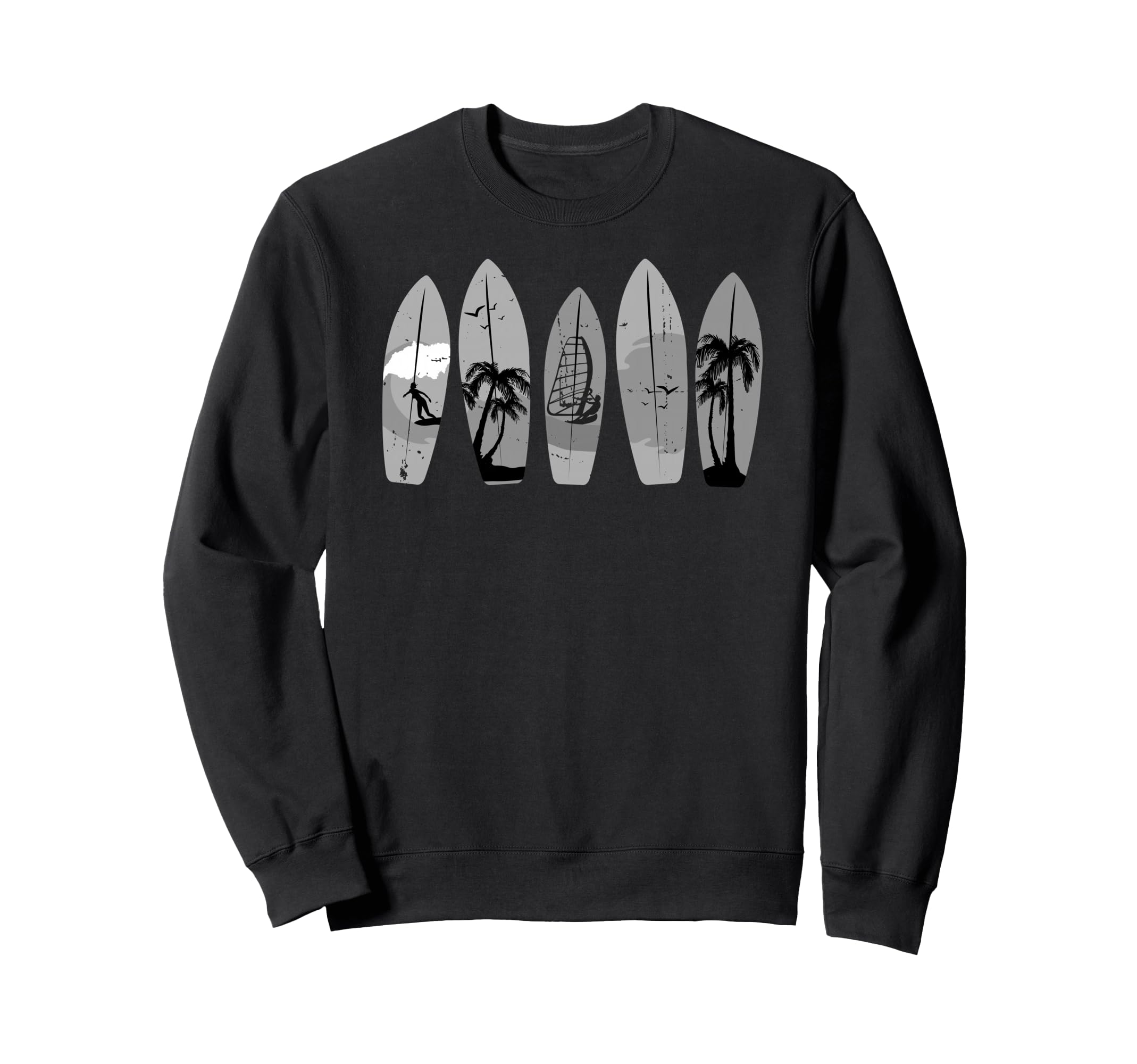 Surfing Surfboard Surfboarder Sweatshirt - Minimalist Print Men Women - T-Shirt, Sweatshirt, Hoodie