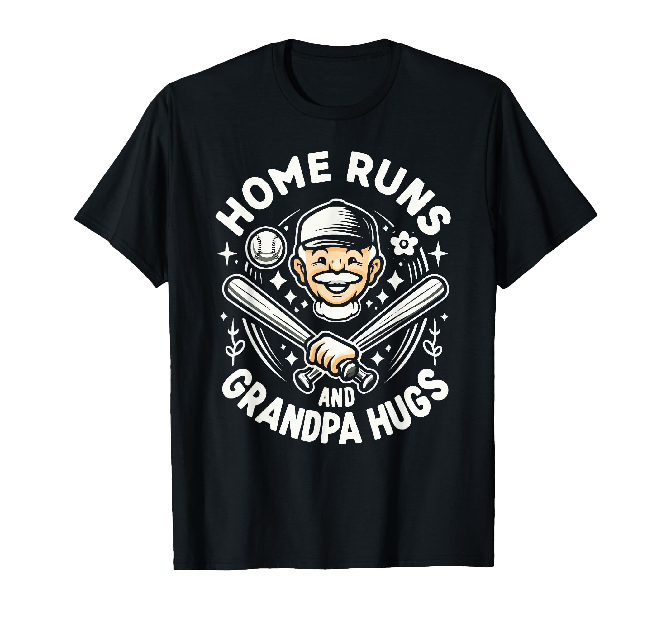 Baseball Grandpa Grandfather T-Shirt - Casual Everyday Wear Men Women - T-Shirt, Sweatshirt, Hoodie