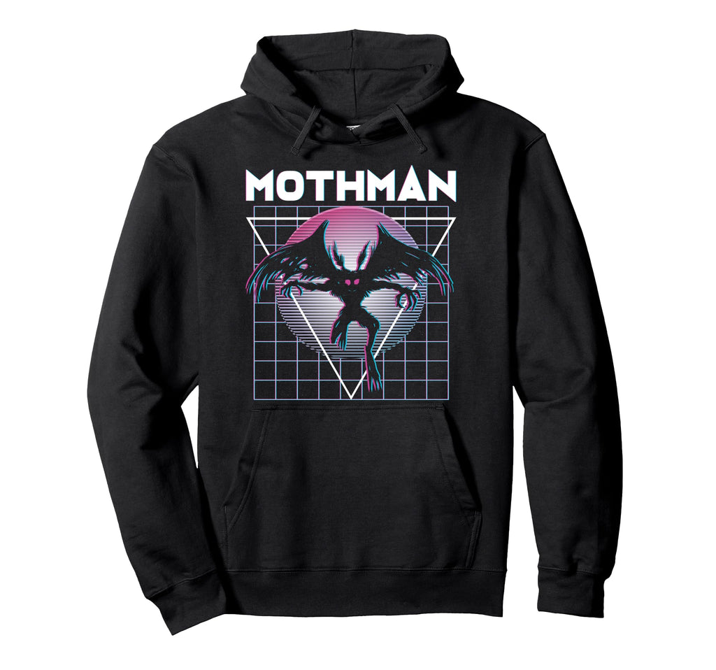 Vaporwave Aesthetic Mothman Cryptozoology Hoodie - Trendy Graphic Unisex - T-Shirt, Sweatshirt, Hoodie
