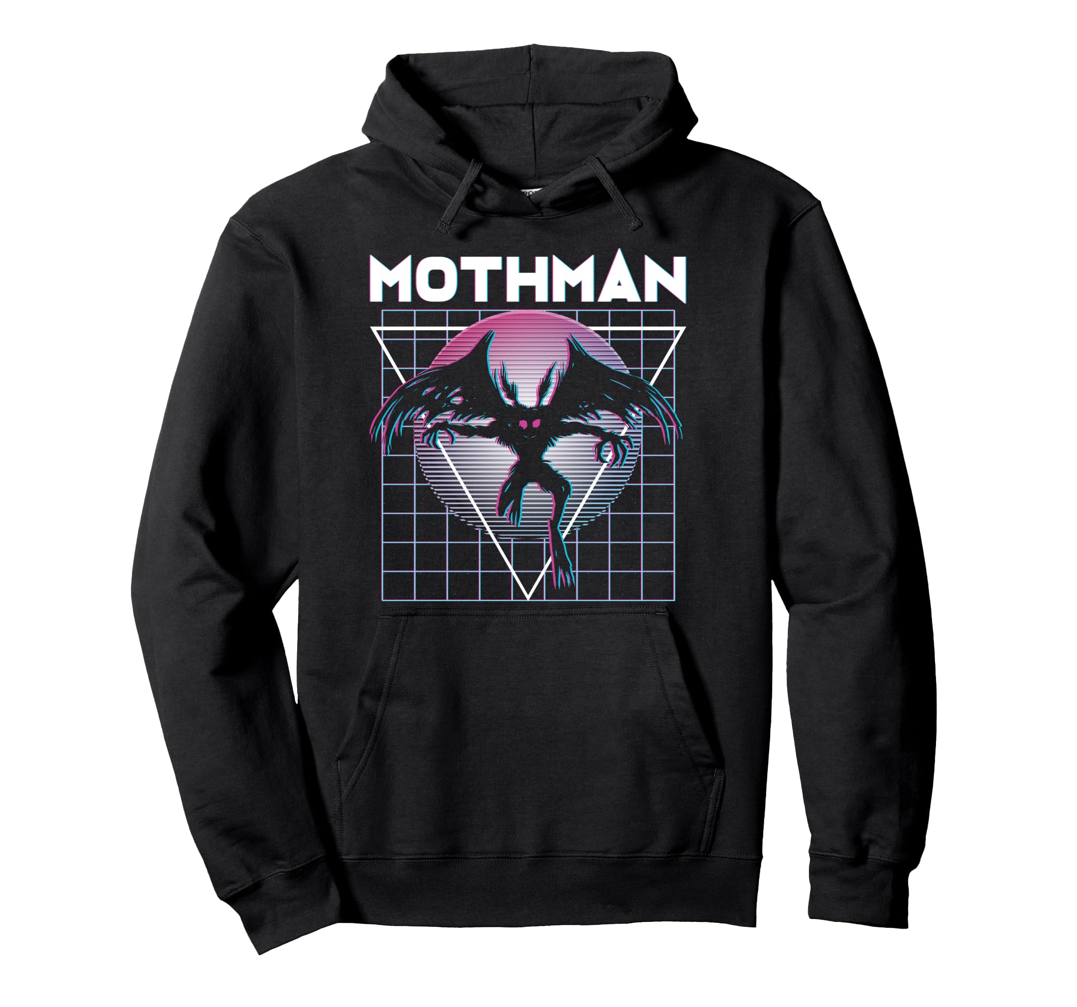 Vaporwave Aesthetic Mothman Cryptozoology Hoodie - Trendy Graphic Unisex - T-Shirt, Sweatshirt, Hoodie