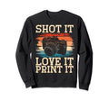 Photo Camera Photographer Flash Sweatshirt - Graphic Print for Adults - T-Shirt, Sweatshirt, Hoodie