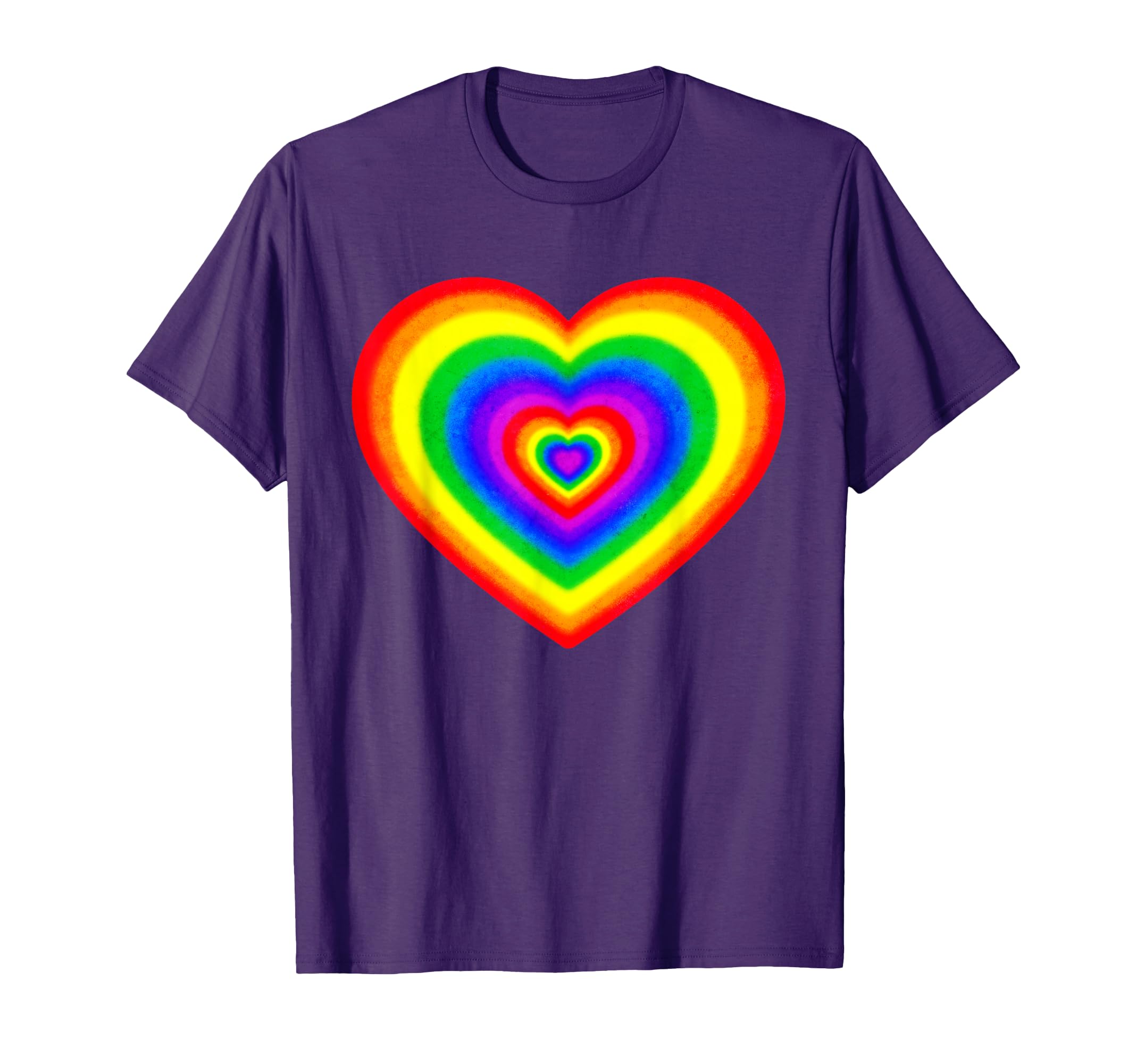 Kidcore Aesthetic Rainbow Heart Tie T-Shirt - Casual Everyday Wear Unisex - T-Shirt, Sweatshirt, Hoodie