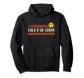Cala Den Serra Beach Sunset Distressed Hoodie - Unique Graphic Unisex - T-Shirt, Sweatshirt, Hoodie
