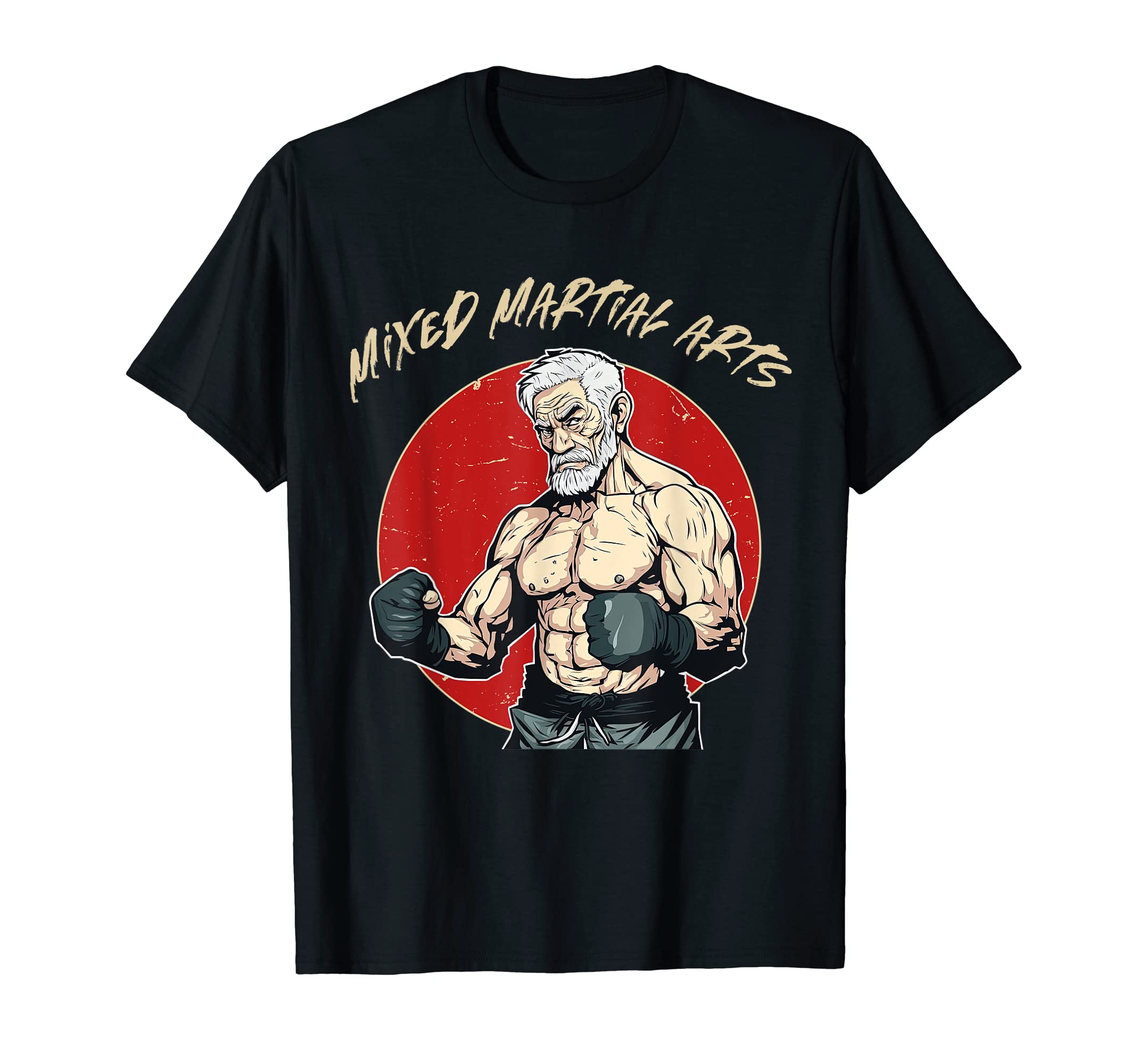 Senior Mma Fighter Grandpa Mma T T-Shirt - Streetwear Style for Adults - T-Shirt, Sweatshirt, Hoodie