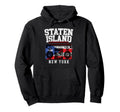 Staten Island New York Nyc Boombox Hoodie - Streetwear Style for Adults - T-Shirt, Sweatshirt, Hoodie