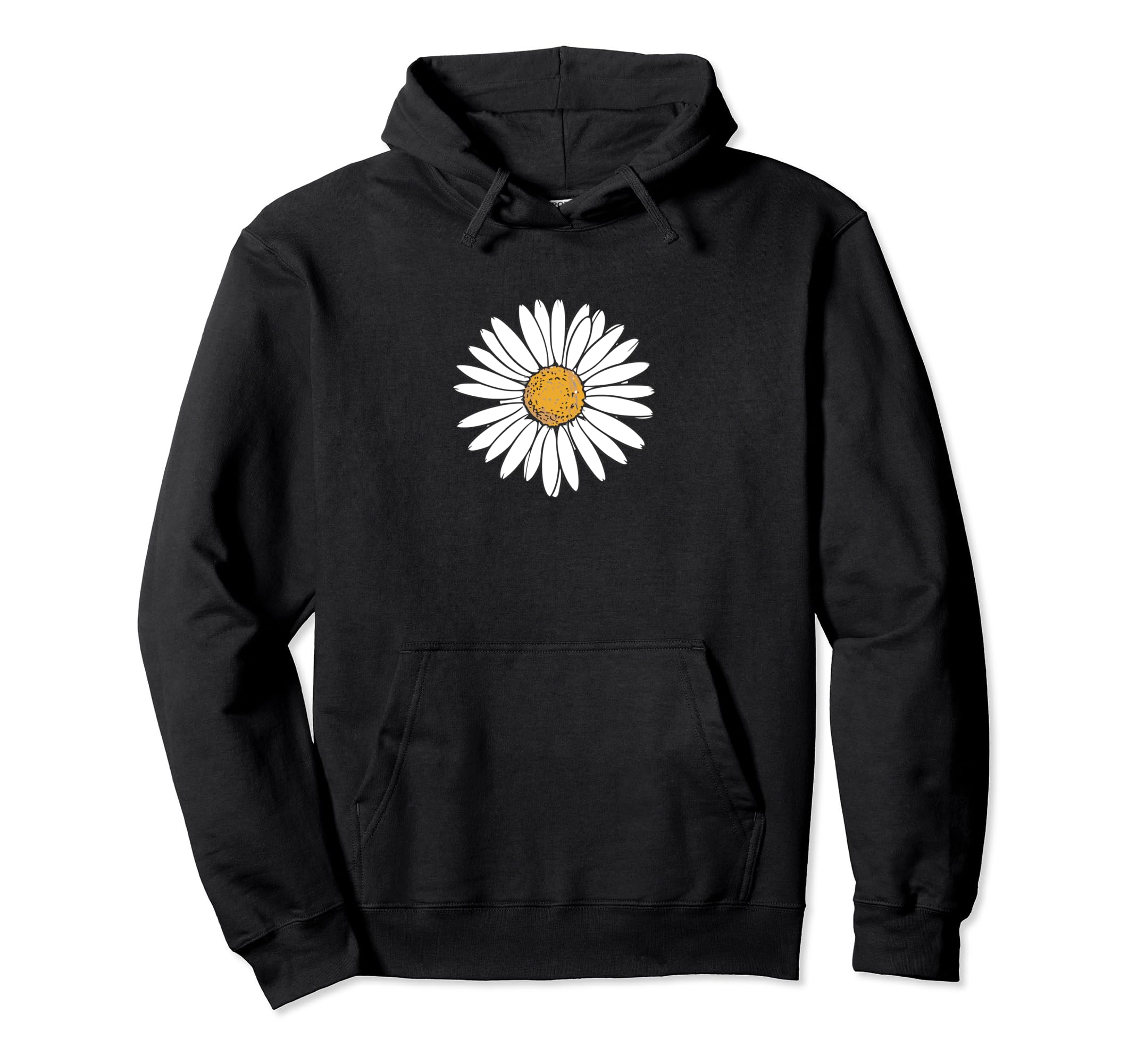 Boho Daisy Flower Botanical Wildflower Hoodie - Custom Art Print Men Women - T-Shirt, Sweatshirt, Hoodie