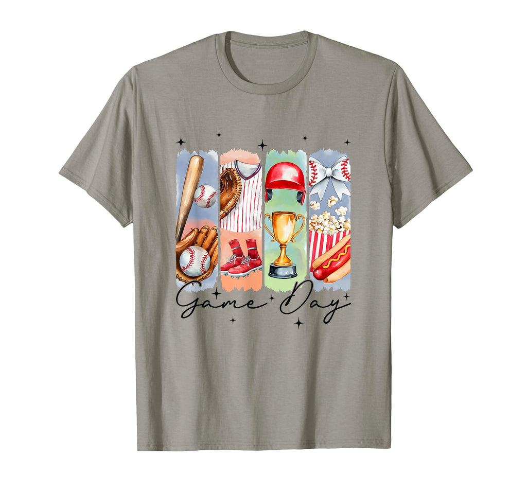 Baseball Game Day Coquette Bow Baseball T-Shirt - Streetwear Style Unisex - T-Shirt, Sweatshirt, Hoodie