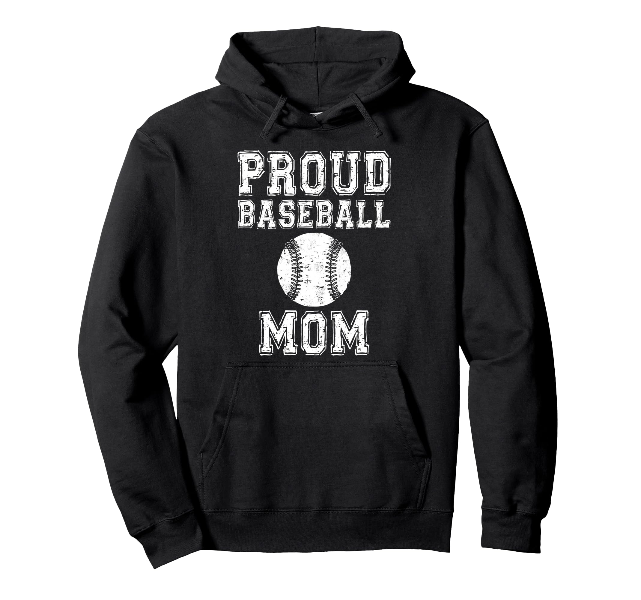 Proud Baseball Mom Game Day Sports Parent Hoodie - Unique Graphic Unisex - T-Shirt, Sweatshirt, Hoodie