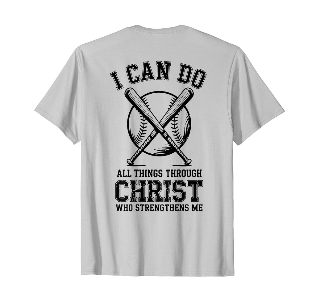 Christian Baseball Philippians 4 13 T-Shirt - Unique Graphic for Adults - T-Shirt, Sweatshirt, Hoodie