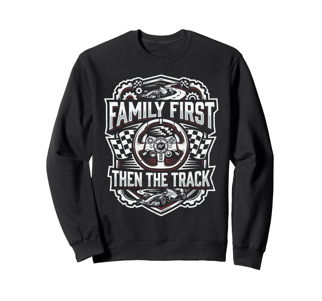 Sim Racing Dad Virtual Racing Game Sweatshirt - Graphic Print for Adults - T-Shirt, Sweatshirt, Hoodie