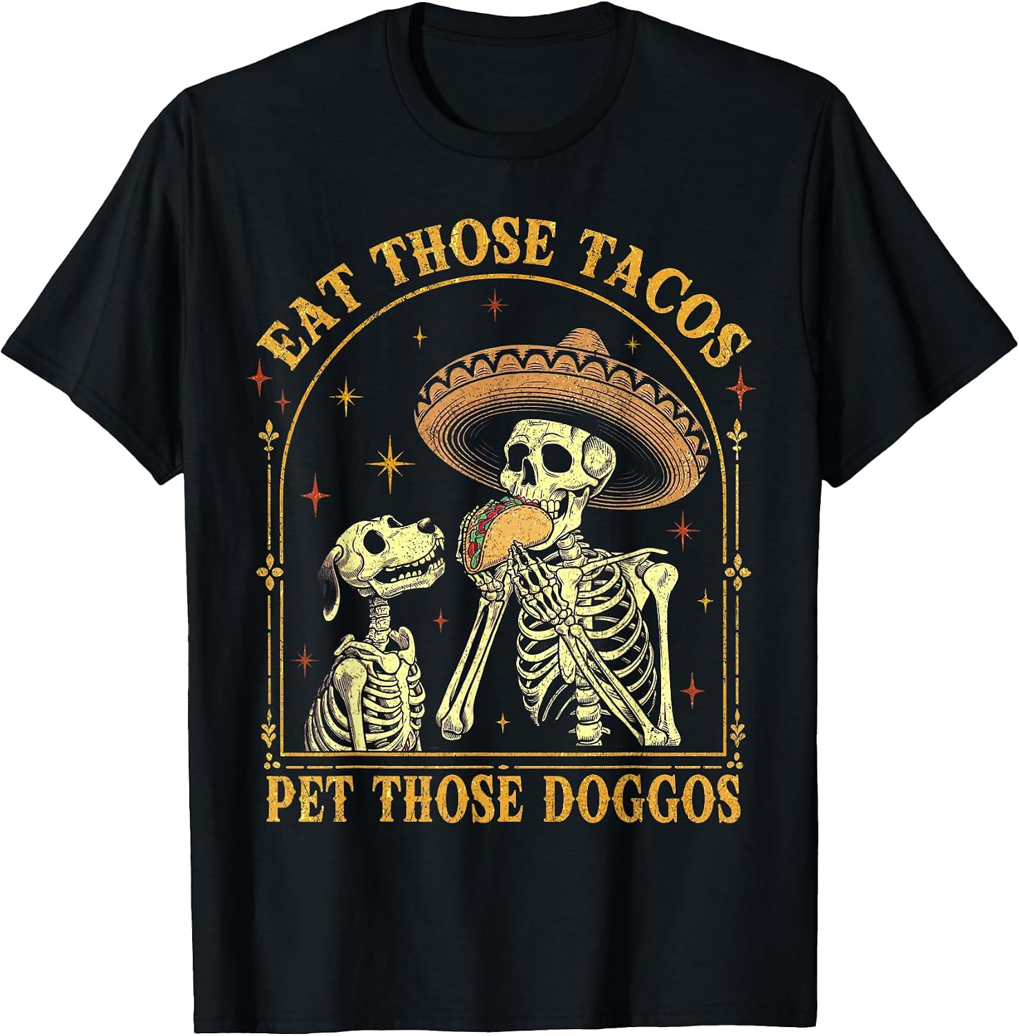 Taco Lover and Dog Retro - Adult & Kids T-Shirts, Sweatshirts & Hoodies apparel design preview 1