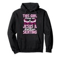 Runs Jesus And Roller Skating Hoodie - Aesthetic Graphic for Adults - T-Shirt, Sweatshirt, Hoodie