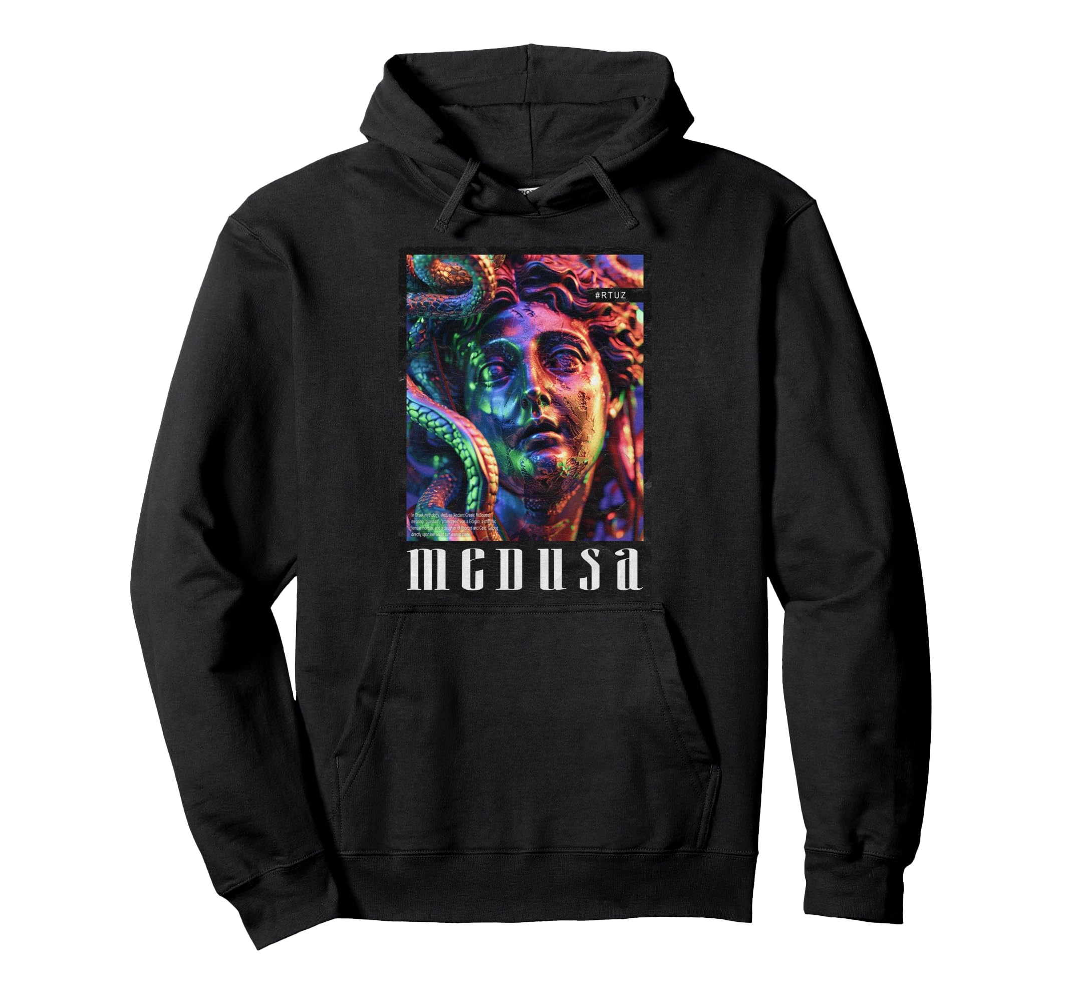 Medusa Aesthetic Y2K Streetwear Hoodie - Fun Novelty Design for Adults - T-Shirt, Sweatshirt, Hoodie