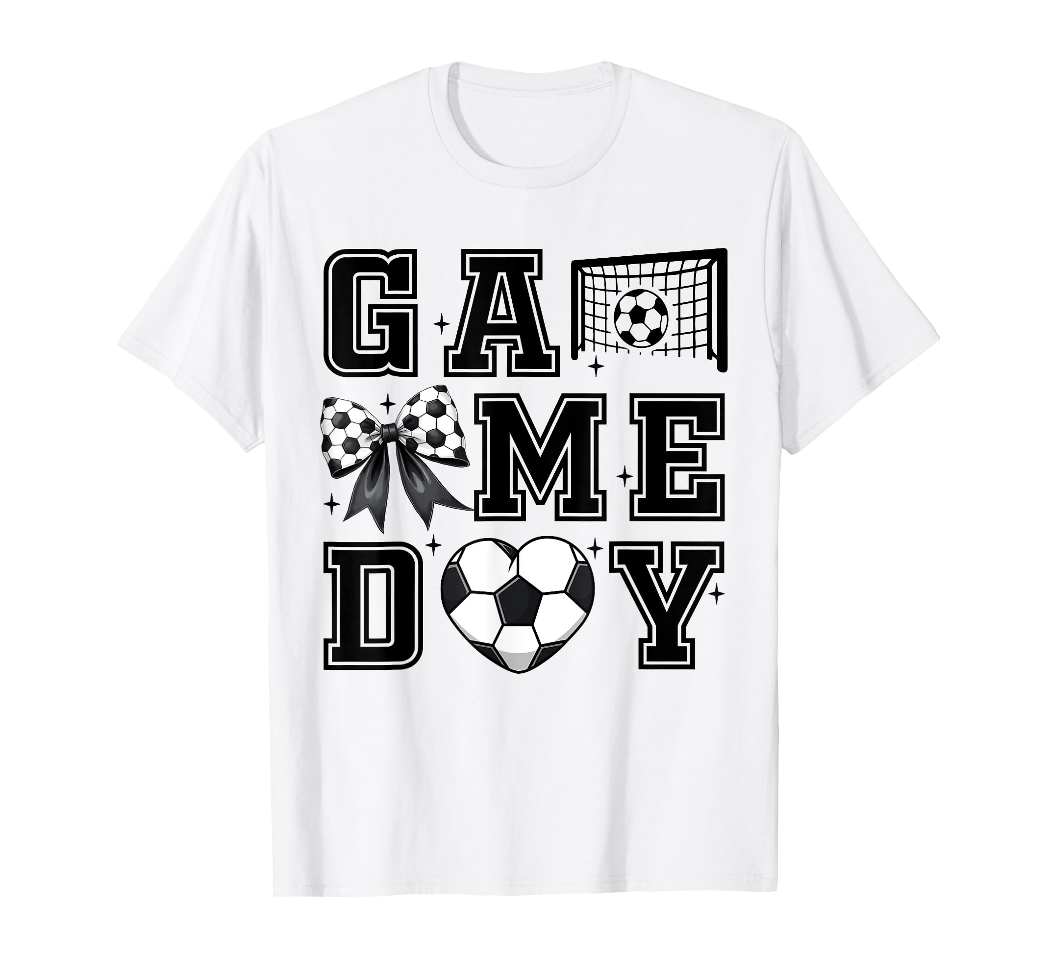 Soccer Coquette Bow Gameday Cheer Mom T-Shirt - Streetwear Style Men Women - T-Shirt, Sweatshirt, Hoodie