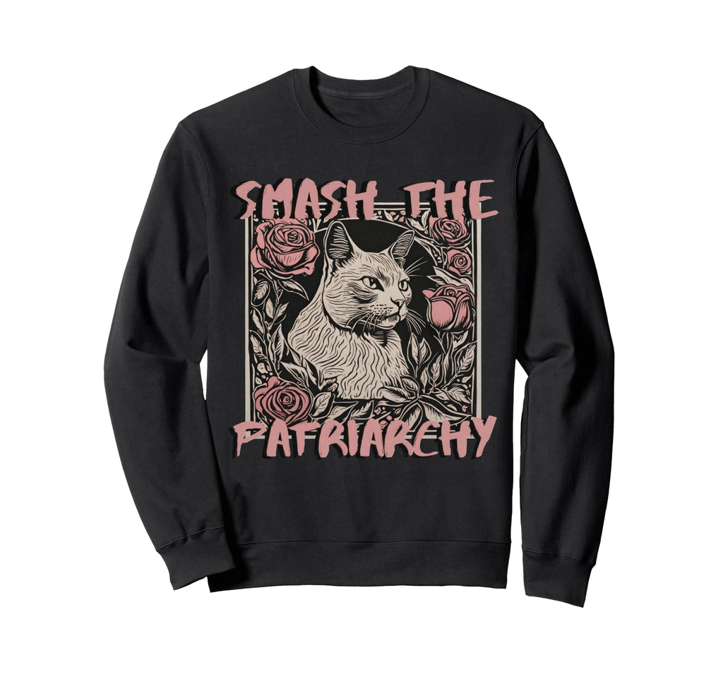 Cat Feminist Statement 90S Grunge Sweatshirt - Novelty Apparel Men Women - T-Shirt, Sweatshirt, Hoodie