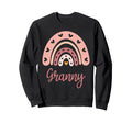 Granny Birthday Rainbow Boho Sweatshirt - Aesthetic Graphic Men Women - T-Shirt, Sweatshirt, Hoodie