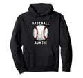 Awesome Baseball Auntie Sports Fans Hoodie - Unique Graphic for Adults - T-Shirt, Sweatshirt, Hoodie