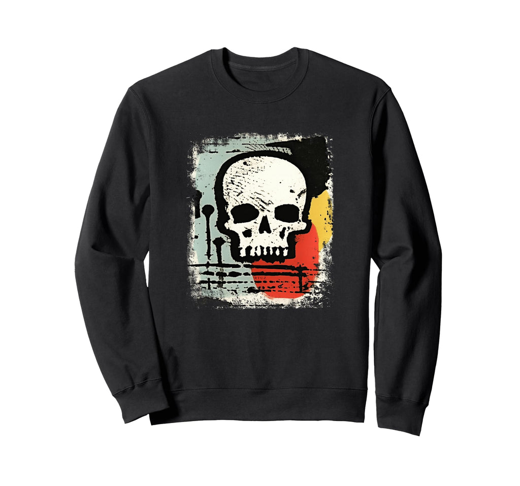 Aesthetic Streetwear Skull Sweatshirt - Trendy Graphic Men Women - T-Shirt, Sweatshirt, Hoodie